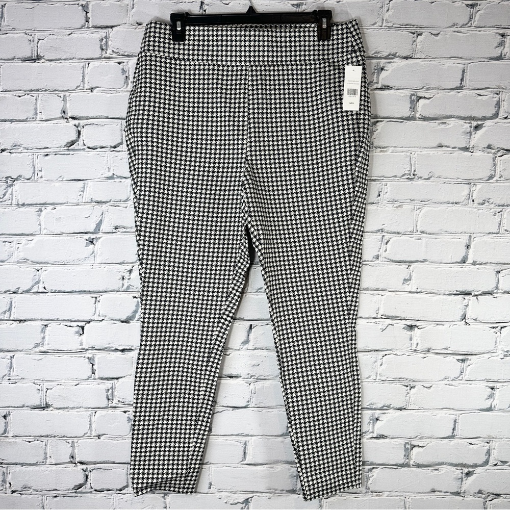 Fashion To Figure Sasha Good Form Ponte Houndstooth Pants Size 2x Office Career